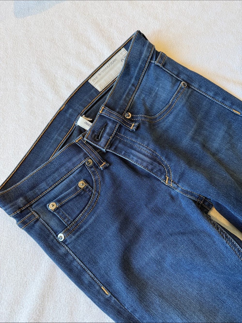 rag & bone dark indigo skinny jeans